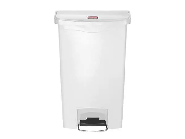 Een Rubbermaid Slim Jim Front Step pedaalemmer 50L wit koop je bij ShopXPress