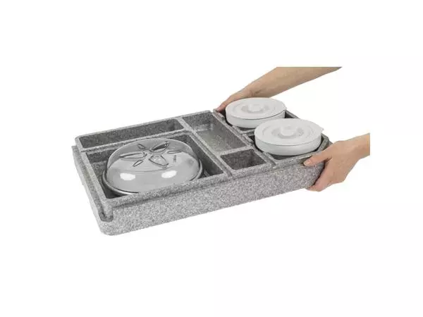 Een Cambro Tablotherm GoBox maaltijdbezorgingssysteem met servies koop je bij ShopXPress