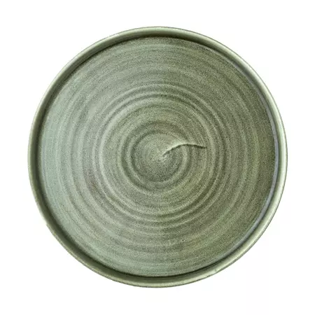 Een Churchill Stonecast Patina Burnished Green bord met opstaande rand 25.9 cm pak van 6 koop je bij ShopXPress