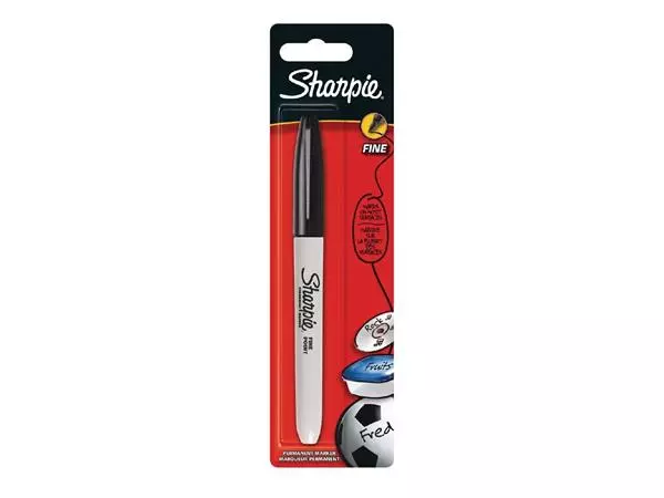 Een Sharpie fijne permanente marker zwart koop je bij ShopXPress