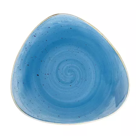 Een Churchill Stonecast Cornflower Blue driehoekig bord 22.9 cm pak van 12 koop je bij ShopXPress