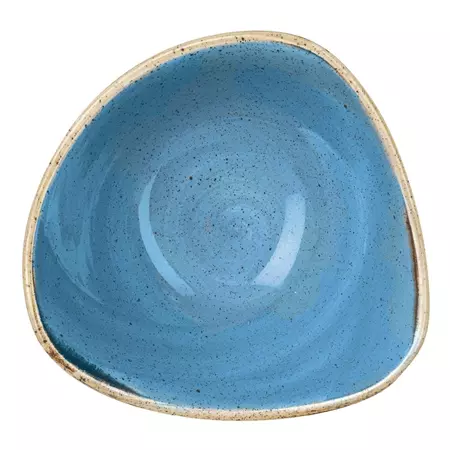 Een Churchill Stonecast Cornflower Blue driehoekige kom 18.5 cm pak van 12 koop je bij ShopXPress