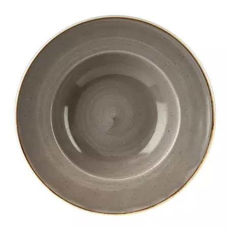 Een Churchill Stonecast Grey kom met brede rand Large 27.69 cm pak van 12 koop je bij ShopXPress