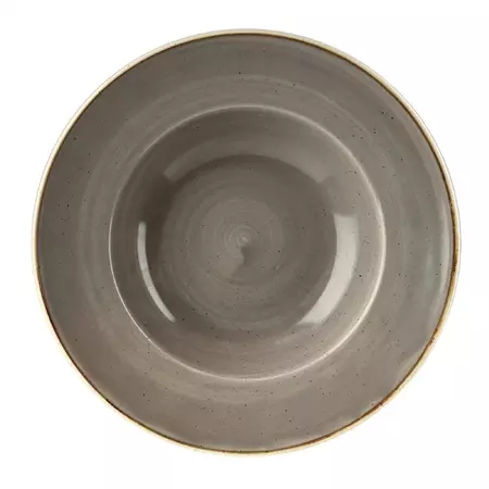 Een Churchill Stonecast Grey kom met brede rand Medium 23.88 cm pak van 12 koop je bij ShopXPress