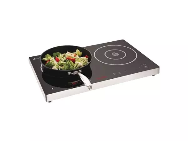 Een Caterlite dubbele inductiekookplaat met touchbediening 3000W koop je bij ShopXPress