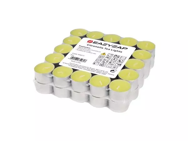 Een Eazyzap Citronella Theelichtjes (50 stuks) koop je bij ShopXPress