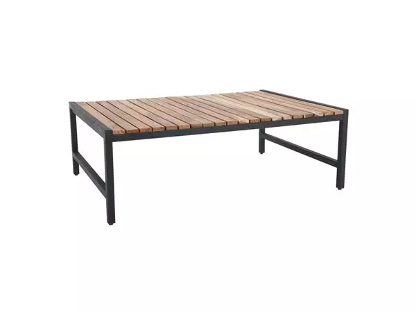 Een Bolero lage salontafel van staal en acacia, 1200x800 mm koop je bij ShopXPress