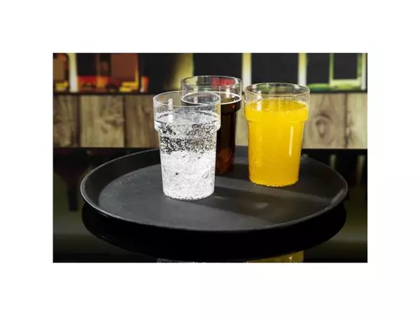 Een Cambro Camtread rond antislip glasvezel dienblad zwart 35,5cm koop je bij ShopXPress