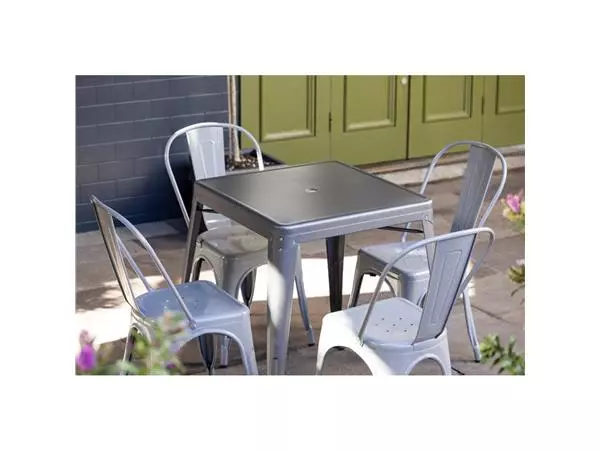 Een Bolero Bistro vierkante tafel grijs 66cm koop je bij ShopXPress