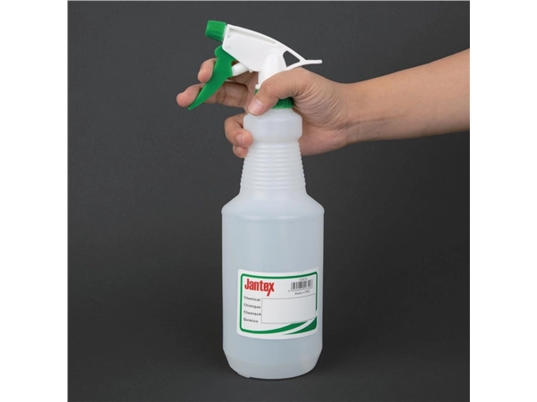 Een Jantex kleurcode sprayfles groen 750ml koop je bij Supplierz BV