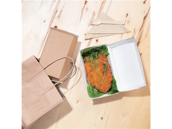 Een Fiesta Compostable composteerbare hamburgerdoosjes kraft klein 172mm (200 stuks) koop je bij Supplierz BV