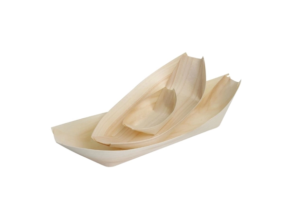 Een Fiesta Compostable biologisch afbreekbare houten serveerbootjes 190mm (100 stuks) koop je bij Supplierz BV