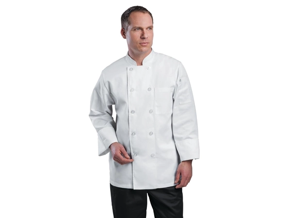 Vous pouvez acheter un Veste de cuisine mixte Le Mans Chef Works blanche L chez Supplierz BV