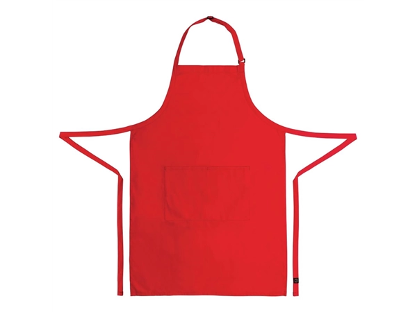 Vous pouvez acheter un Tablier bavette Chef Works rouge chez Supplierz BV