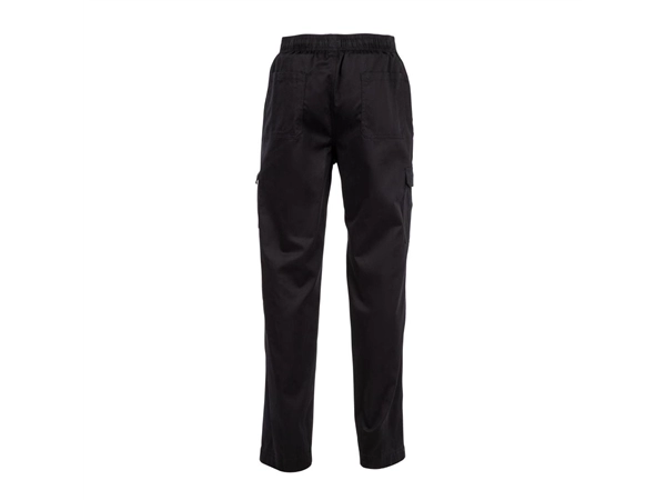 Een Chef Works unisex slim fit cargo broek zwart L koop je bij Supplierz BV