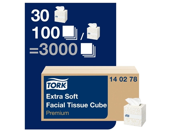 Sie können einen Tork Premium Extra Soft Kosmetiktücher Box 2lagig (30x100) (30 Stück) bei Supplierz BV kaufen