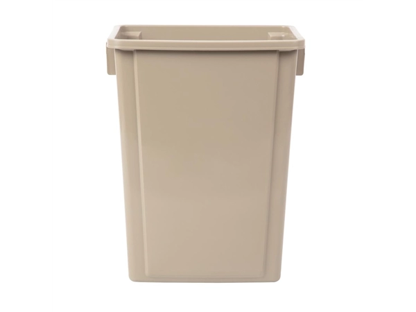 Een recycling afvalbak beige 56L koop je bij Supplierz BV