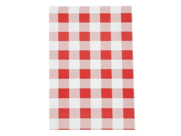 Een Rood Gingham vetvrij papier 19x31cm (200 stuks) koop je bij Supplierz BV