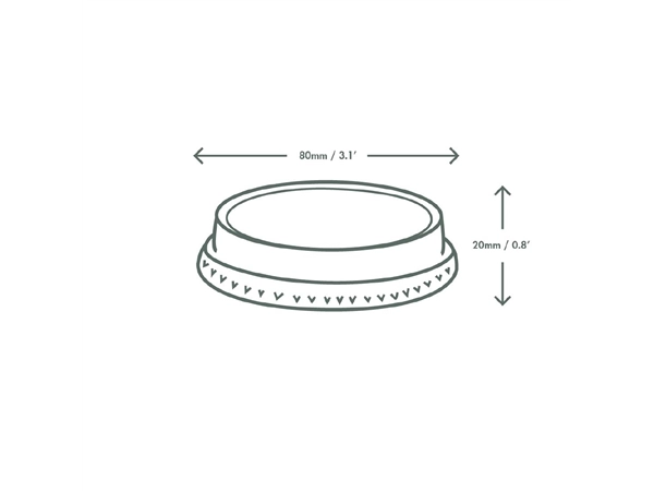 Sie können einen Vegware Flache kompostierbare Deckel ohne Loch 200ml bei Supplierz BV kaufen