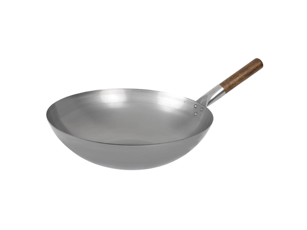 Een London Wok wok met ronde bodem 38cm koop je bij Supplierz BV