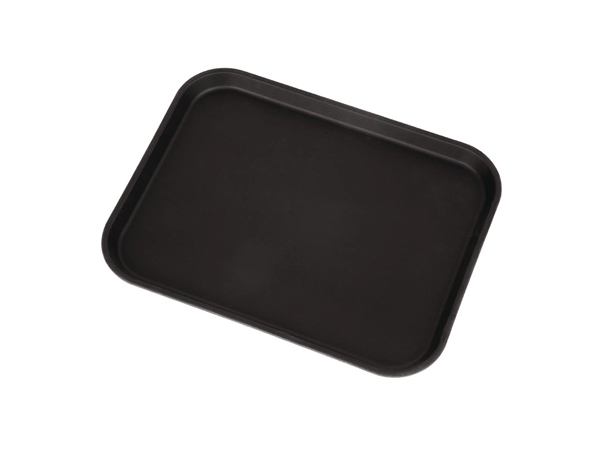 Een Cambro Camtread rechthoekig antislip glasvezel dienblad zwart 45,7cm koop je bij Supplierz BV