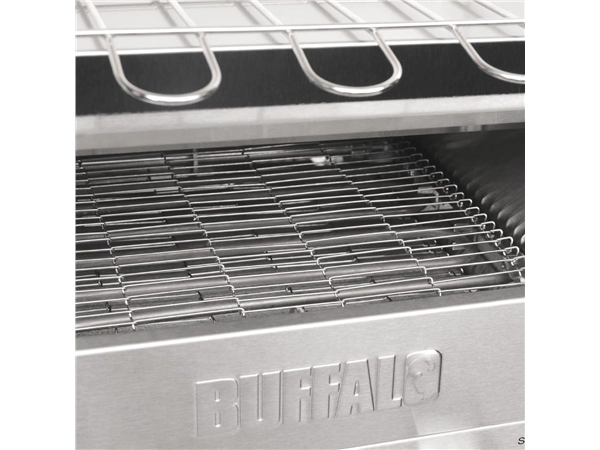 Een Buffalo dubbele conveyor toaster koop je bij Supplierz BV