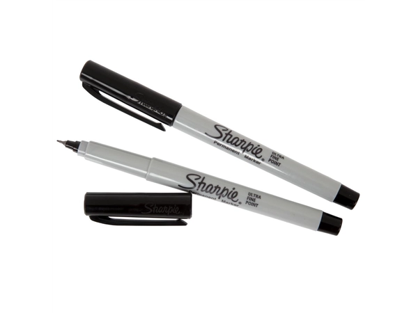 Een Sharpie ultrafijne permanente marker zwart (2 stuks) koop je bij Supplierz BV