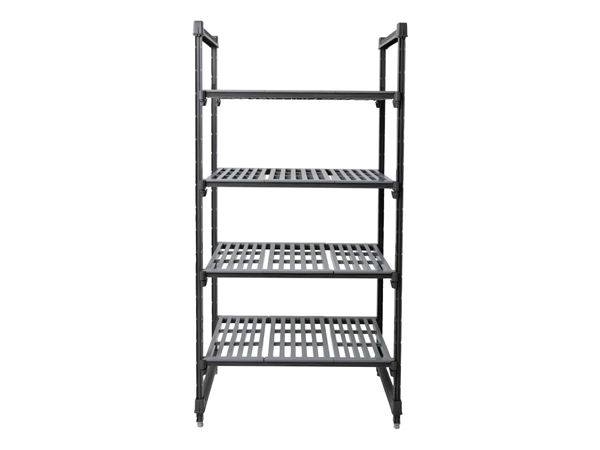 Een Cambro stelling 183cm hoog 4 schappen - 61cm diep - 91,5cm breed koop je bij Supplierz BV