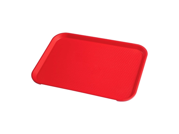 Vous pouvez acheter un Plateau en polypropylène Fast Food Cambro rouge 410 mm chez Supplierz BV