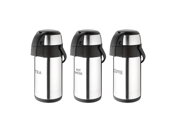 Een Olympia RVS pomp thermoskan Tea 3L koop je bij Supplierz BV