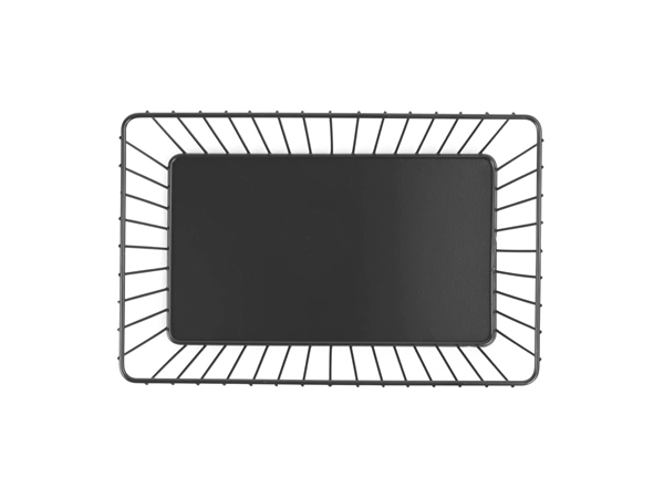 Vous pouvez acheter un Panier de présentation rectangulaire métallique Olympia noir 280x180x100mm chez Supplierz BV