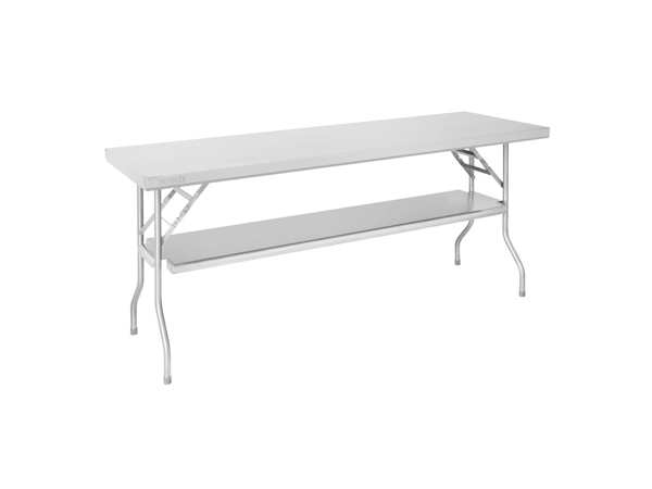 Een Vogue Roestvrijstalen Opklapbare Werktafel 1830x760x780 koop je bij Supplierz BV