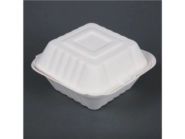 Een Fiesta Compostable bagasse hamburgerbakjes 152mm (500 stuks) koop je bij Supplierz BV