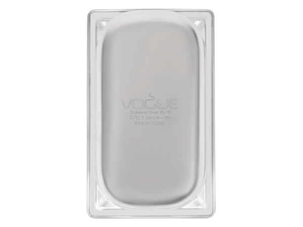 Vous pouvez acheter un Bac inox 18/10 GN 1/4 Vogue 150mm chez Supplierz BV