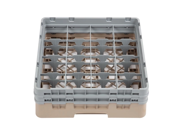 Vous pouvez acheter un Casier à verres 16 compartiments Camrack Cambro beige hauteur max 133mm chez Supplierz BV