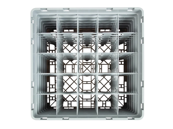 Een Cambro Camrack vaatwaskorf met 25 compartimenten max. glashoogte 29,8cm koop je bij Supplierz BV