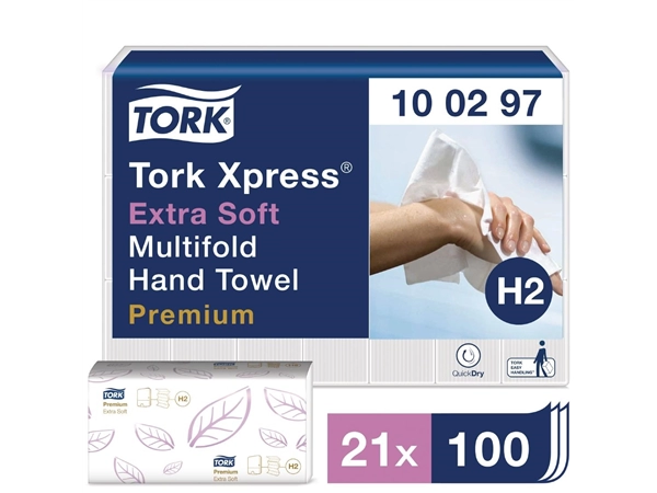 Buy your Tork Xpress multifold handdoeken 2-laags (2100 stuks) at Supplierz BV