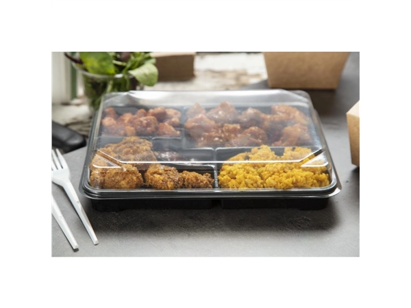 Vous pouvez acheter un Plateaux repas recyclables Bento Faerch 263 x 201 mm (lot de 90) chez Supplierz BV