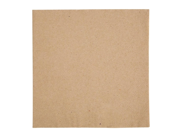 Vous pouvez acheter un Serviettes dîner 2 plis format 1/4 Fiesta Recyclable 400mm kraft (lot de 2000) chez Supplierz BV