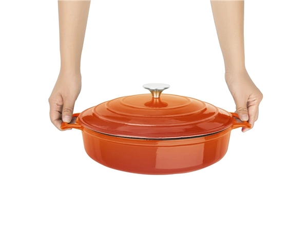 Een Vogue Oranje ronde braadpan 3.5Ltr koop je bij Supplierz BV