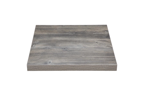 Een Bolero Voorgeboord Vierkant Melamine Tafelblad Ash Grey 700mm koop je bij Supplierz BV