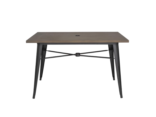 Een Bolero aluminium outdoor tafel 120x76x76cm donker houtdessin koop je bij Supplierz BV