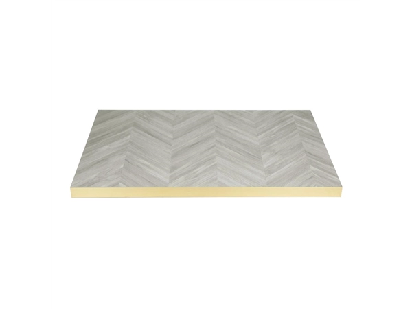 Een Bolero Rechthoekig Tafelblad Chevron-Ontwerp 1100 mm x 700 Mm koop je bij Supplierz BV