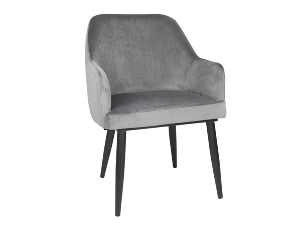 Buy your Bolero Lia Velvet stoelen grijs (2 stuks) at Supplierz BV