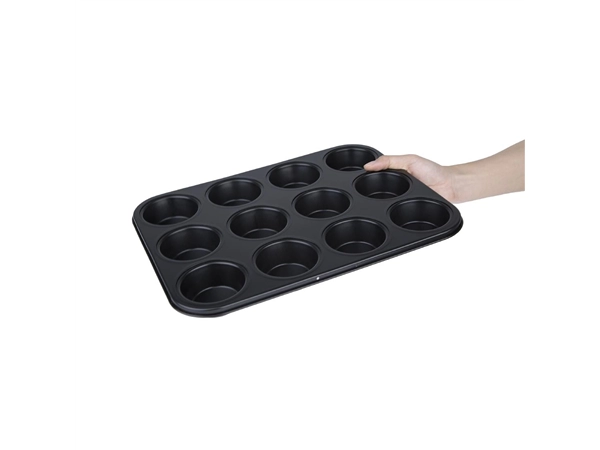 Een Vogue carbonstalen anti-kleef bakvorm 12 muffins koop je bij Supplierz BV