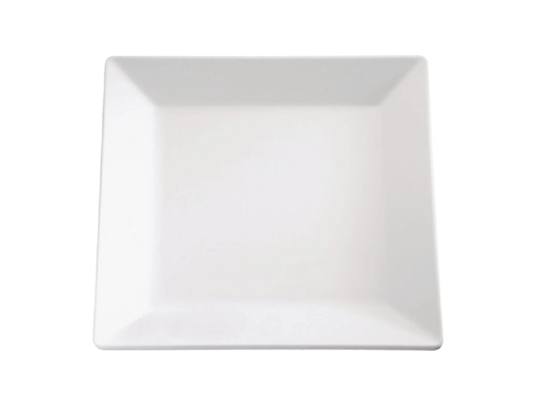 Een APS Pure vierkante melamine schaal wit 37x37cm koop je bij Supplierz BV