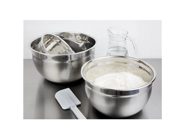 Vous pouvez acheter un Bassine acier inoxydable fond silicone Vogue 8L chez Supplierz BV