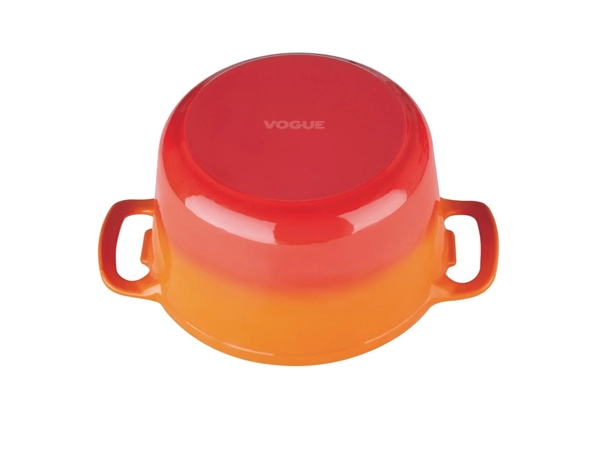 Buy your Vogue ronde inductie braadpan oranje 4L at Supplierz BV