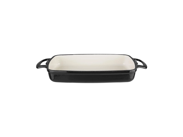 Buy your Vogue rechthoekige gietijzeren ovenschaal zwart 1,8L at Supplierz BV