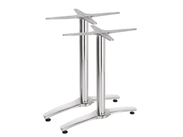 Vous pouvez acheter un Pied de table double aluminium Bolero (Lot de 2) chez Supplierz BV